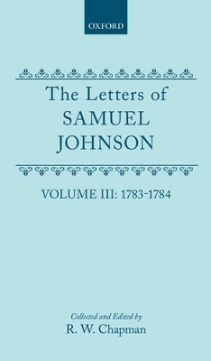 Book cover for The Letters of Samuel Johnson with Mrs Thrale's Genuine Letters to Him