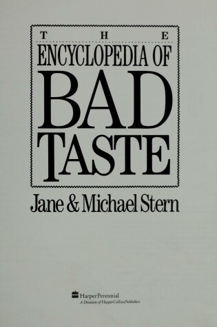 Cover of Encyclopaedia of Bad Taste