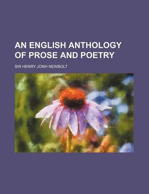 Book cover for An English Anthology of Prose and Poetry