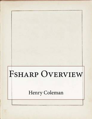 Book cover for Fsharp Overview