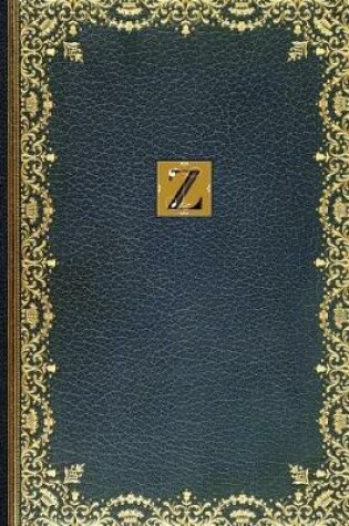 Cover of Golden Teal Monogram Z 2018 Planner Diary