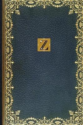 Book cover for Golden Teal Monogram Z 2018 Planner Diary