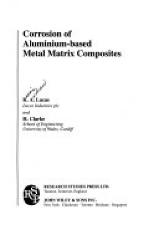 Cover of Corrosion of Aluminium-based Metal Matrix Composites