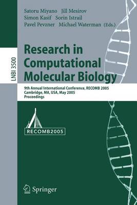 Book cover for Research in Computational Molecular Biology