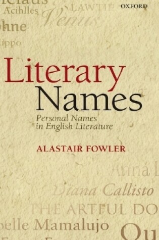 Cover of Literary Names