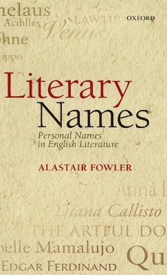 Book cover for Literary Names