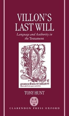 Book cover for Villon's Last Will