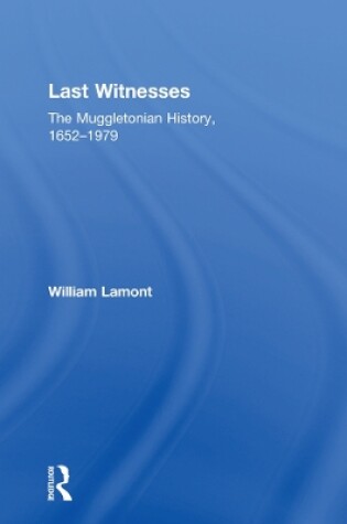 Cover of Last Witnesses