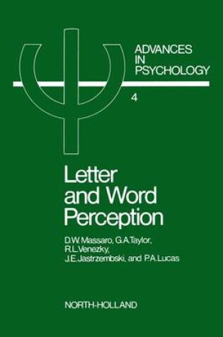 Cover of Letter and Word Perception