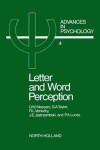 Book cover for Letter and Word Perception