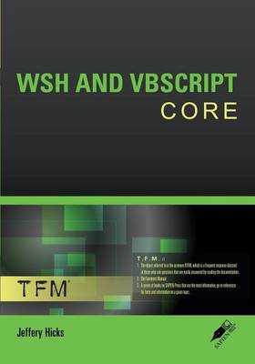 Book cover for WSH and VBScript Core