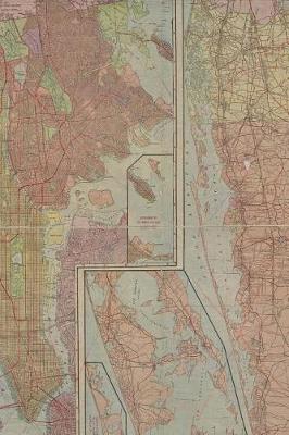 Book cover for Antique 1911 Map Boroughs of Manhattan and the Bronx Journal