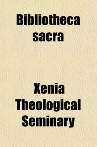 Cover of Bibliotheca Sacra (Volume 39)