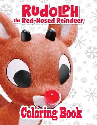 Book cover for Rudolph the Red-Nosed Reindeer Coloring Book