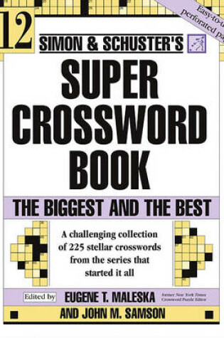 Cover of Simon & Schuster Super Crossword Puzzle Book #12