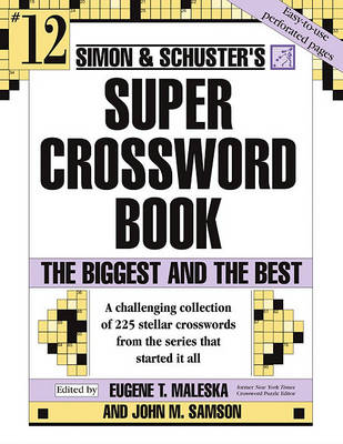 Book cover for Simon & Schuster Super Crossword Puzzle Book #12