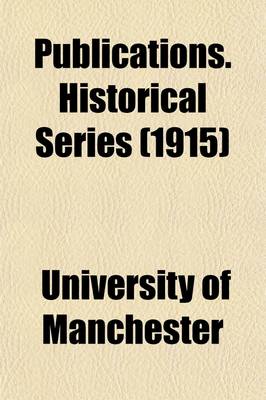 Book cover for Publications. Historical Series (Volume 24)