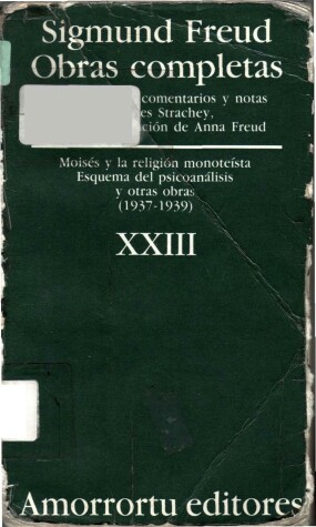 Book cover for Obras Completas - Tomo XXIII Moises y La Religion Monoteista