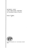 Book cover for Women & the British Empire
