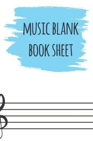 Cover of Music Blank Book Sheet
