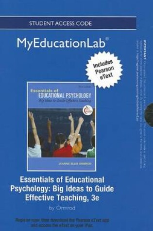 Cover of NEW MyLab Education with Pearson eText -- Standalone Access Card -- for Essentials of Educational Psychology