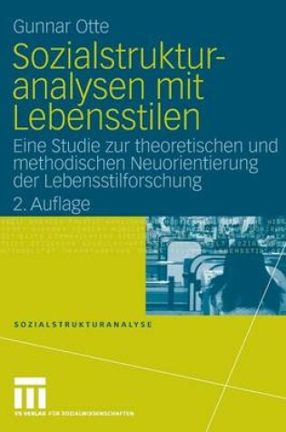 Cover of Sozialstrukturanalysen mit Lebensstilen