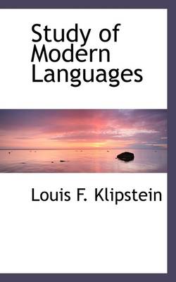 Book cover for Study of Modern Languages