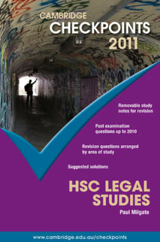 Cover of Cambridge Checkpoints HSC Legal Studies 2011