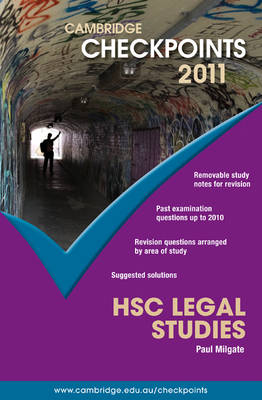 Book cover for Cambridge Checkpoints HSC Legal Studies 2011