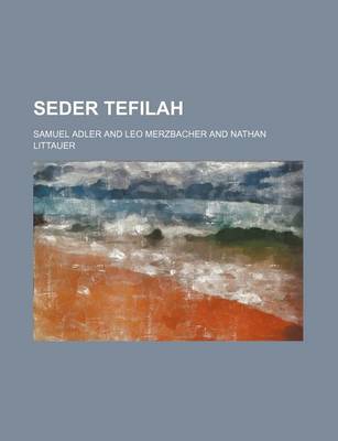 Book cover for Seder Tefilah