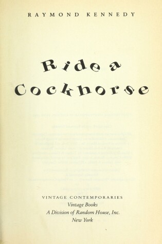 Cover of Ride a Cock Horse