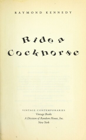 Book cover for Ride a Cock Horse
