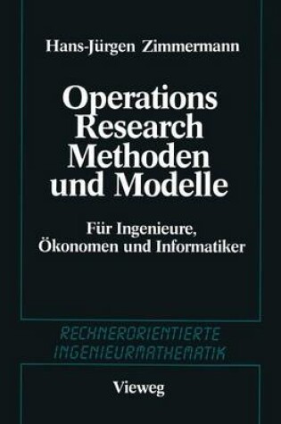 Cover of Methoden Und Modelle Des Operations Research