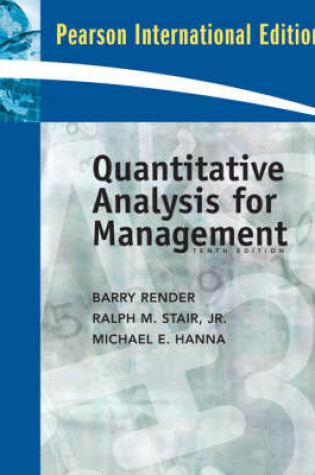 Cover of Online Course Pack:Quantitative Analysis for Management:International Edition/Student CD