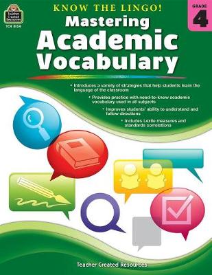 Book cover for Know the Lingo! Mastering Academic Vocabulary (Gr. 4)