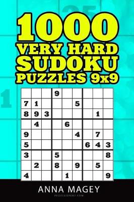 Cover of 1000 Very Hard Sudoku Puzzles 9x9