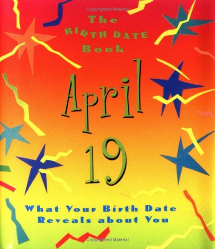 Book cover for The Birth Date Book April 19