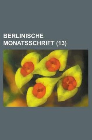 Cover of Berlinische Monatsschrift (13 )