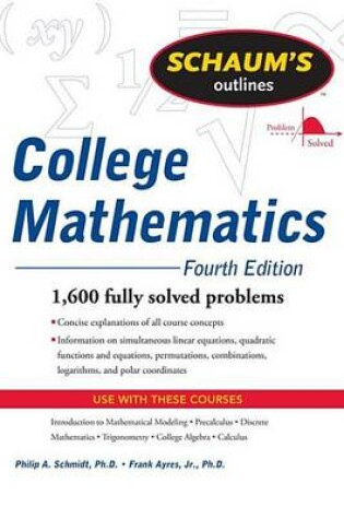 Cover of Schaum's Outline of College Mathematics, Fourth Edition