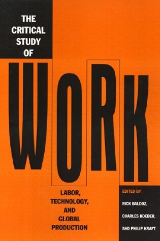 Cover of Critical Study Of Work