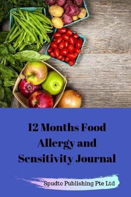 Book cover for 12 Months Food Allergy and Sensitivity Journal