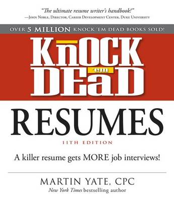 Book cover for Knock 'em Dead Resumes