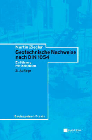 Cover of Geotechnische Nachweise Nach DIN 1054