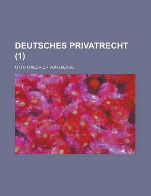 Book cover for Deutsches Privatrecht (1)