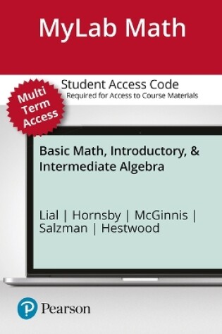 Cover of Basic Math, Introductory and Intermediate Algebra - 24 Month Standalone Access Card