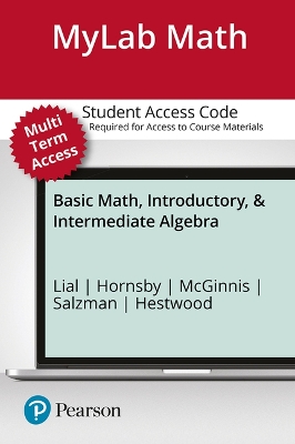 Book cover for Basic Math, Introductory and Intermediate Algebra - 24 Month Standalone Access Card