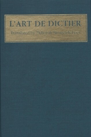 Cover of Art de Dictier                                 [L'