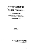 Book cover for Introduction to World Politics