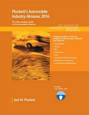 Book cover for Plunkett's Automobile Industry Almanac 2016