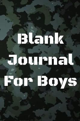 Book cover for Blank Journal For Boys
